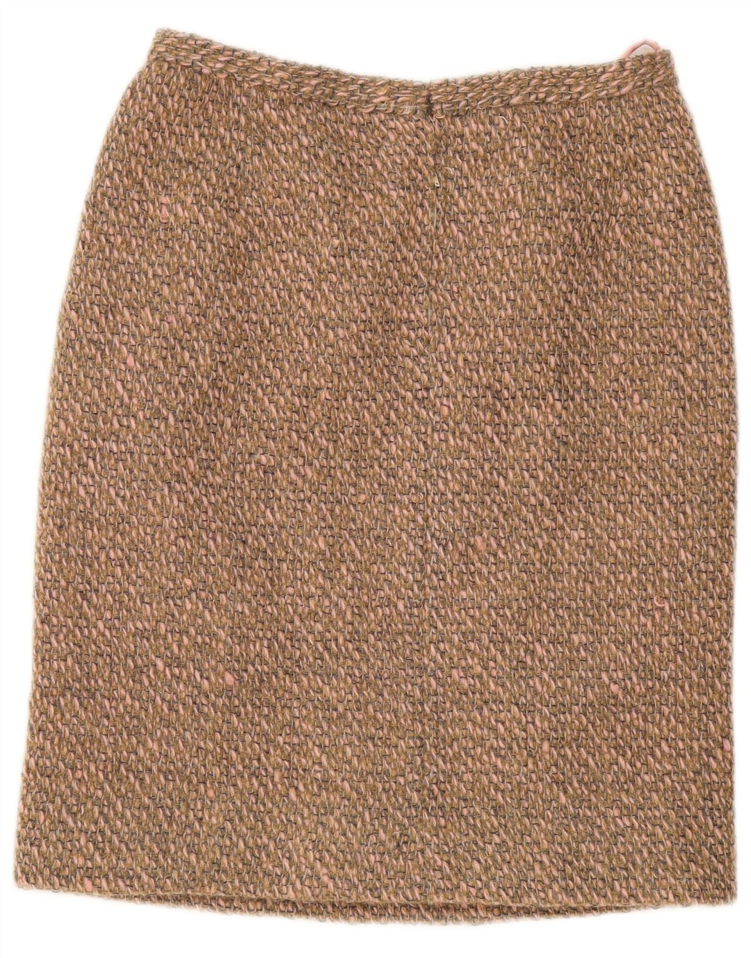 Gonna a tubino vintage da donna W30 marrone medio