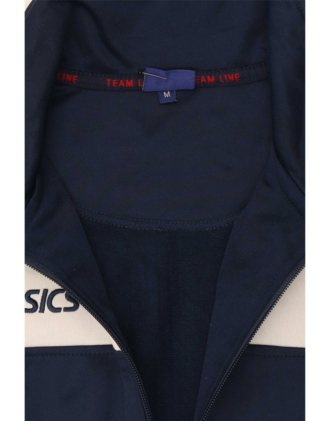 Tuta intera da uomo Asics, poliestere color block medio blu navy