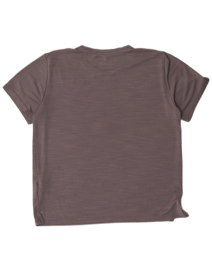 T-shirt NIKE da donna Dri Fit Top UK 16 grande poliestere chiazzato grigio