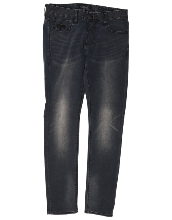 Jeans skinny da uomo Superdry W34 L32 cotone nero