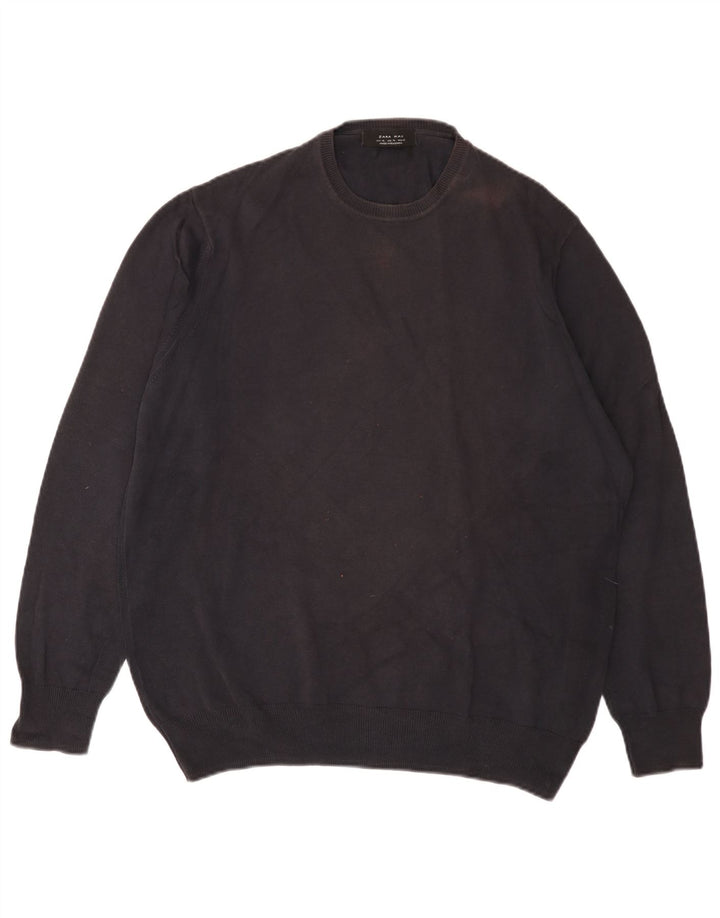 Maglione maglione girocollo da uomo Zara XL nero