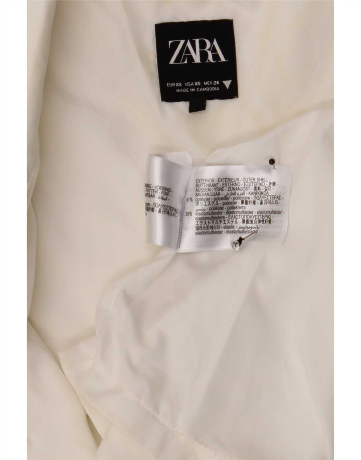 Gilet da donna Zara UK 6 XS poliestere bianco