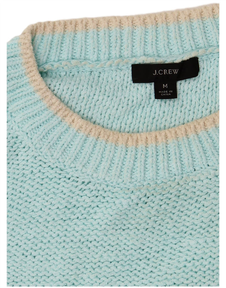 J. CREW Maglione oversize da donna con scollo a barca UK 14 Medio Turchese