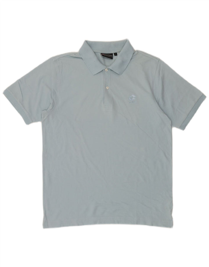 Polo da uomo Lotto XL in cotone blu