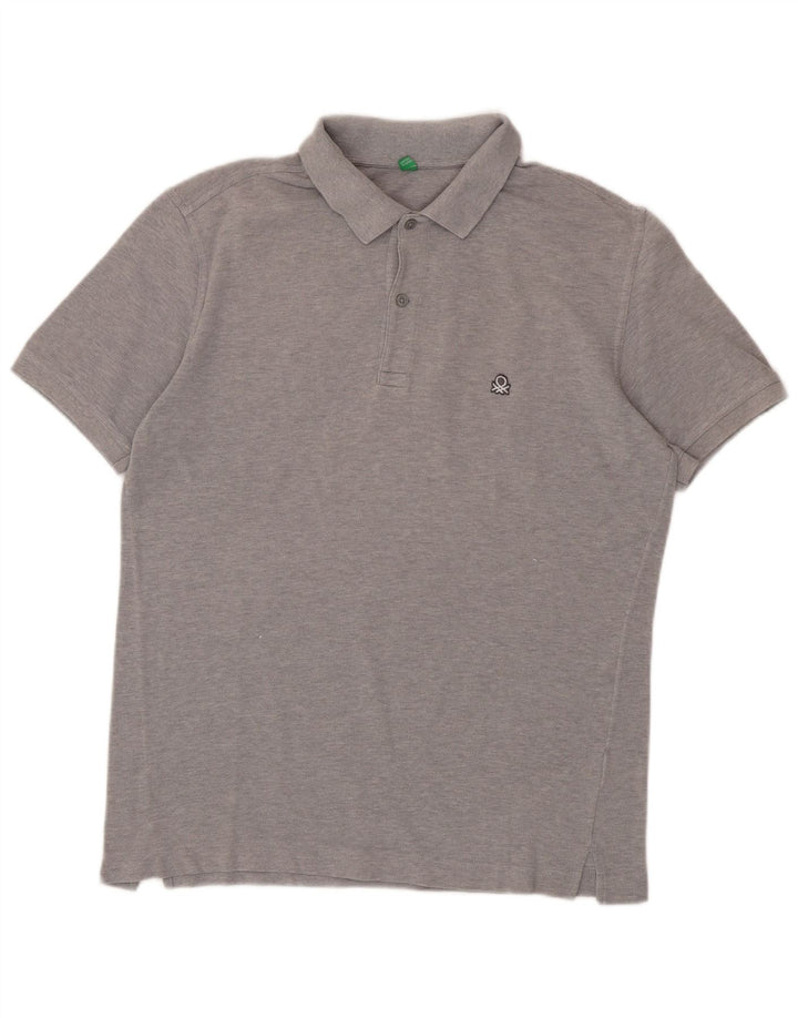 Polo Uomo BENETTON Grigio Medio