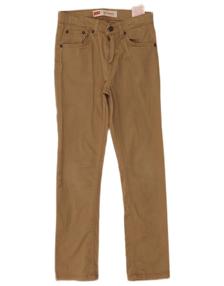 LEVI'S Ragazzi 510 Pantaloni skinny casual 7-8 anni W24 L23 Cotone beige