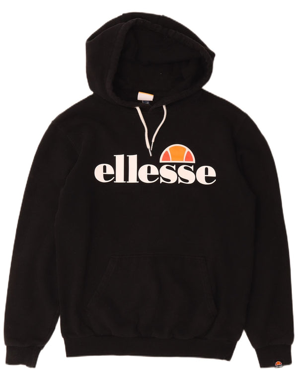 Felpa con cappuccio grafica da donna Ellesse UK 12 cotone nero medio