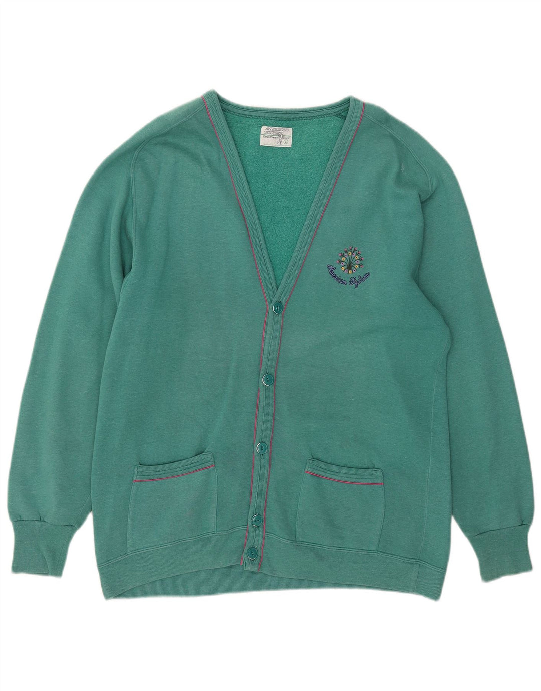 Giacca da ginnastica da uomo American System grande in cotone verde