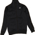 KAPPA Womens Graphic Tracksuit Top Jacket UK 6 XS Black Polyester Vintage Kappa and Second-Hand Kappa from Messina Hembry 
