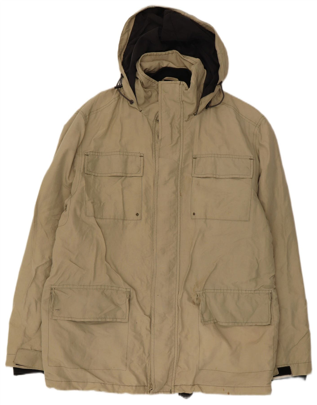 Giacca utility da uomo con cappuccio Gap UK 38 Poliestere beige medio