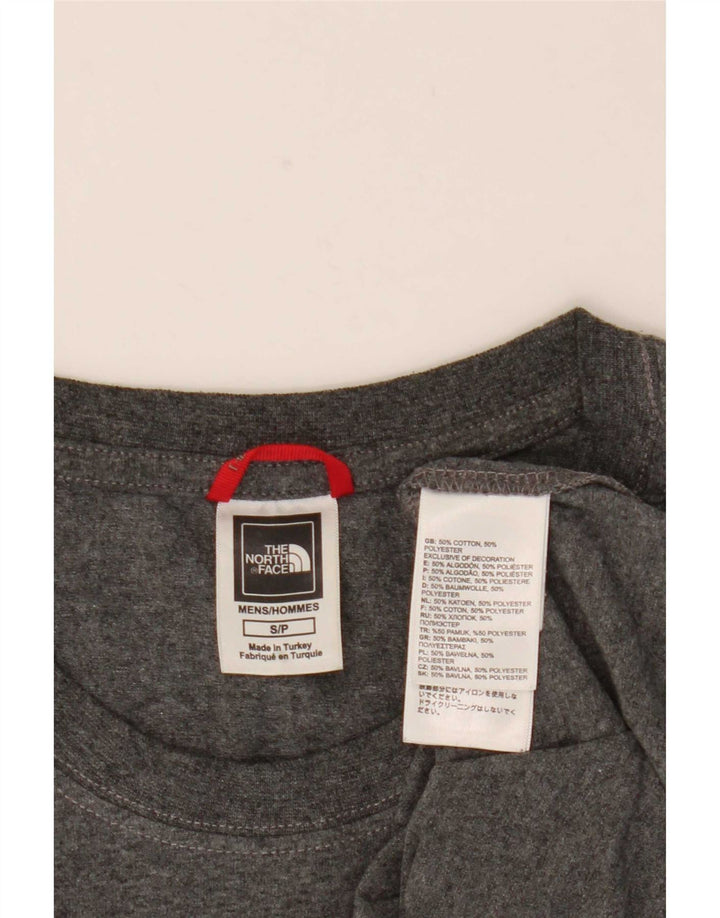 T-shirt grafica da uomo The North Face Top Small in cotone grigio