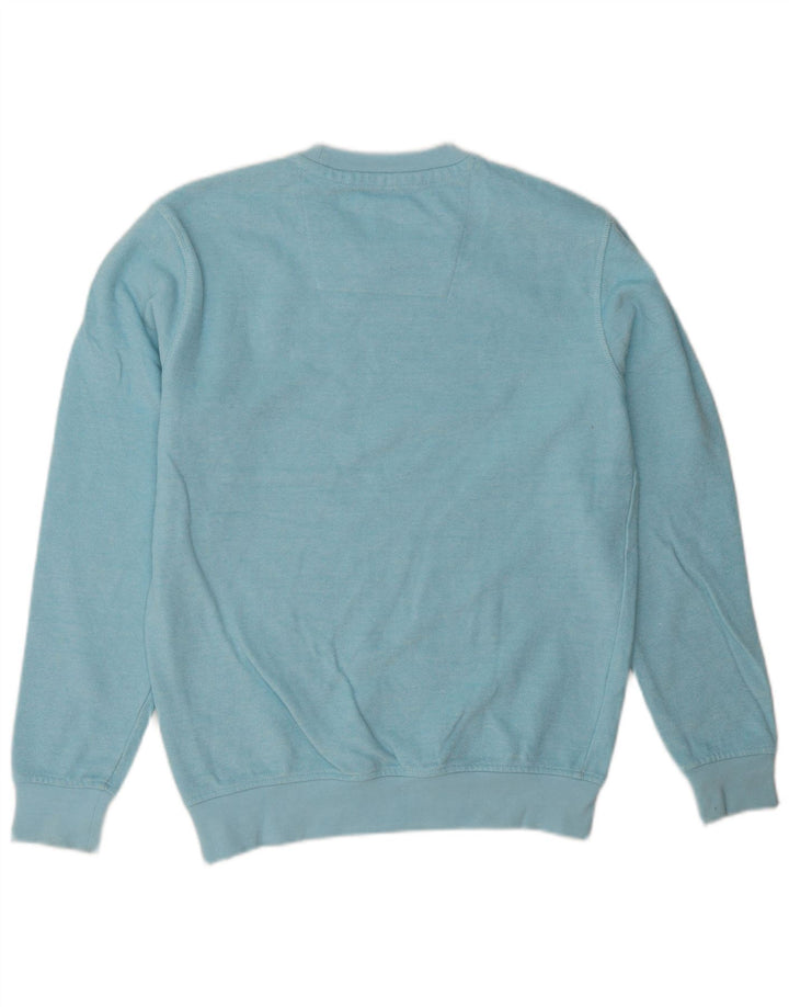 Crew Clothing Felpa da uomo Maglione piccolo in cotone blu