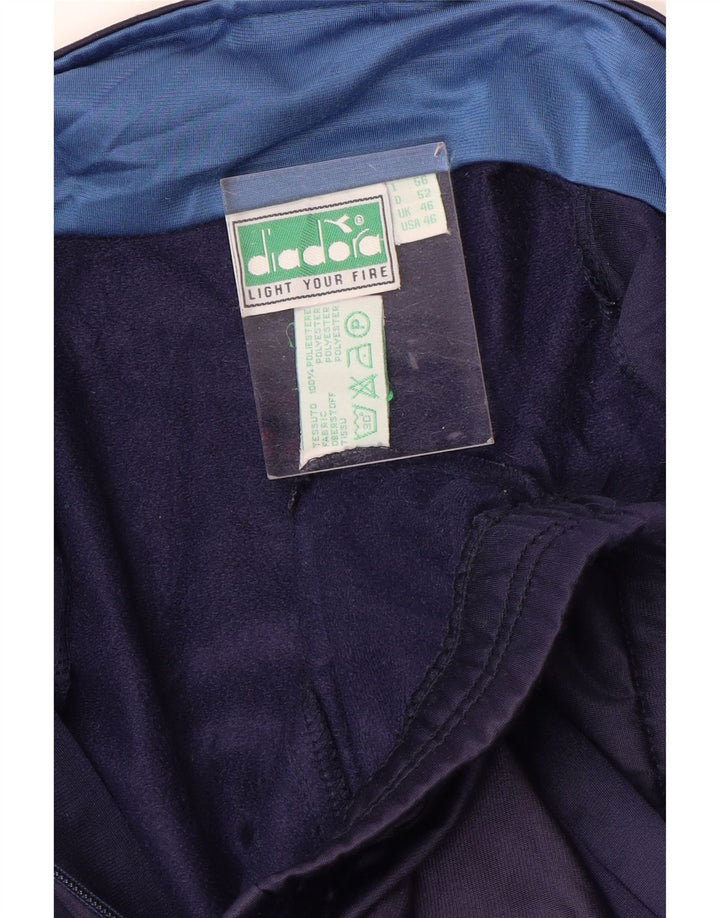 DIADORA Giacca da tuta da uomo UK 46 XL Poliestere color block blu navy