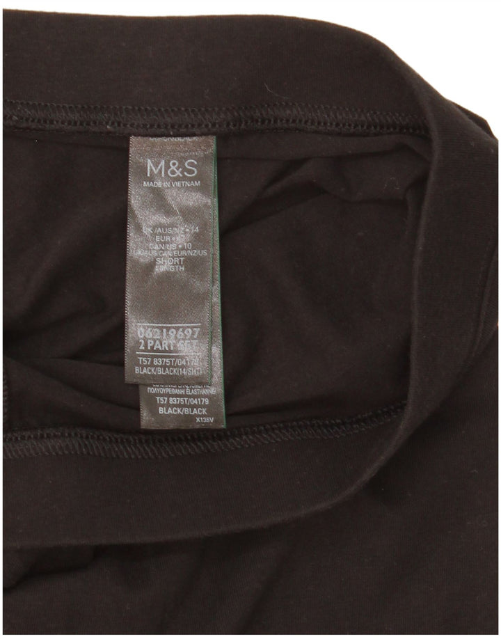 Leggings da donna Marks & Spencer UK 14 grande cotone nero