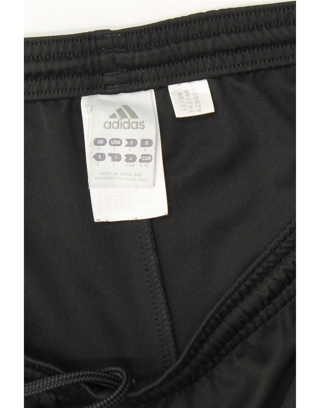 Pantaloncini sportivi Adidas Climalite da uomo grandi in poliestere nero