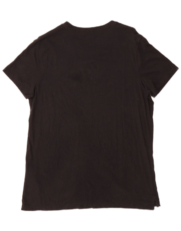T-shirt grafica da donna con vestibilità rilassata Carhartt Top US 12/14 Large Black Tencel