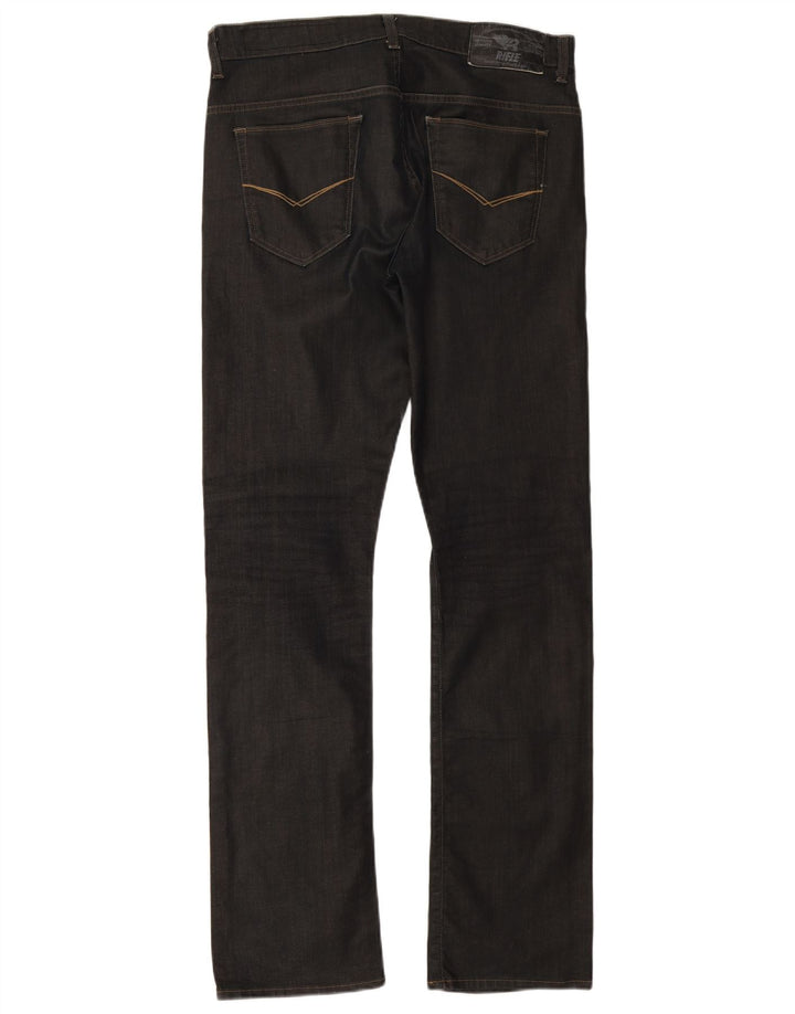 Jeans dritti da uomo Rifle W34 L32 in cotone grigio