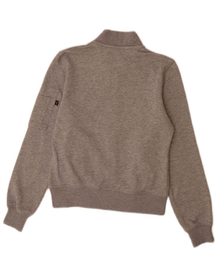 Giacca da tuta da uomo Alpha Industries XS in cotone chiazzato grigio