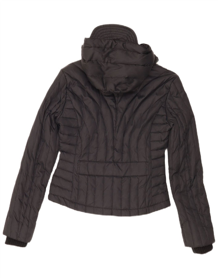 Giacca imbottita con cappuccio da donna Killah UK 14 nylon nero medio