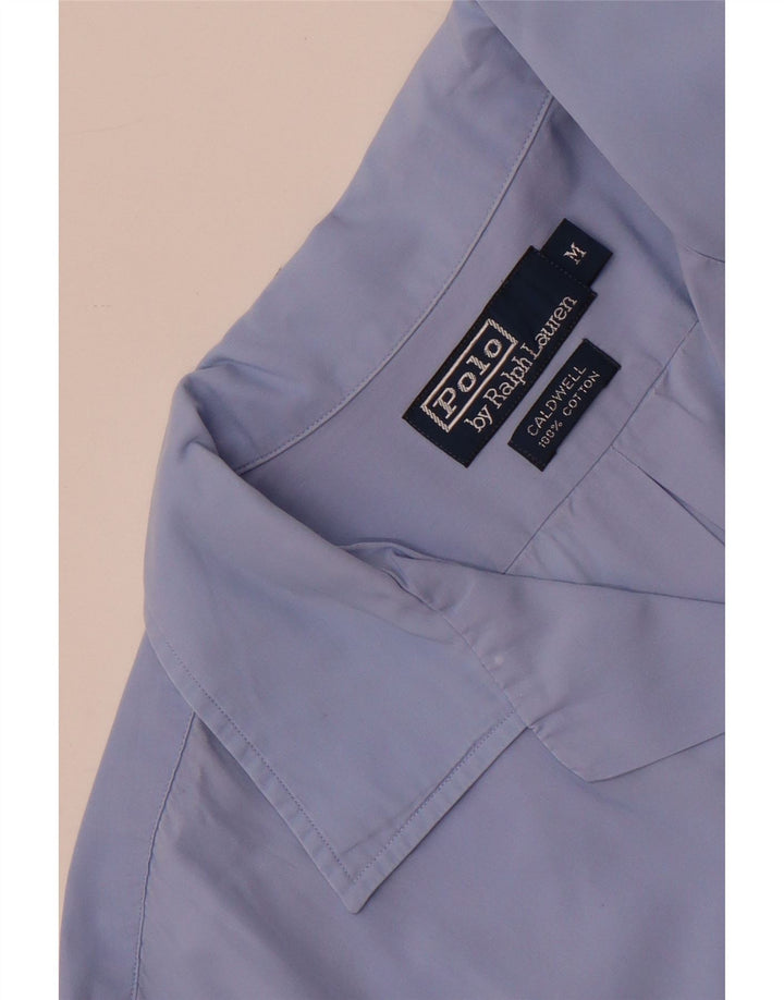 Polo Ralph Lauren Camicia a maniche corte da uomo in cotone blu medio