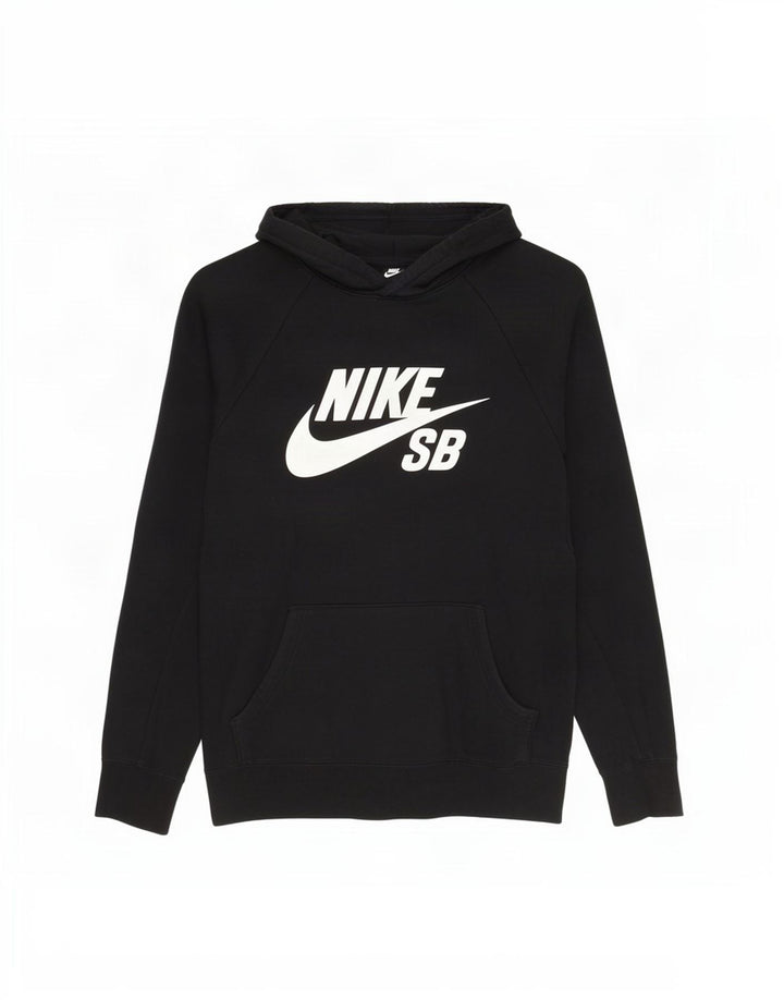 Felpa con cappuccio grafica Nike da uomo media nera