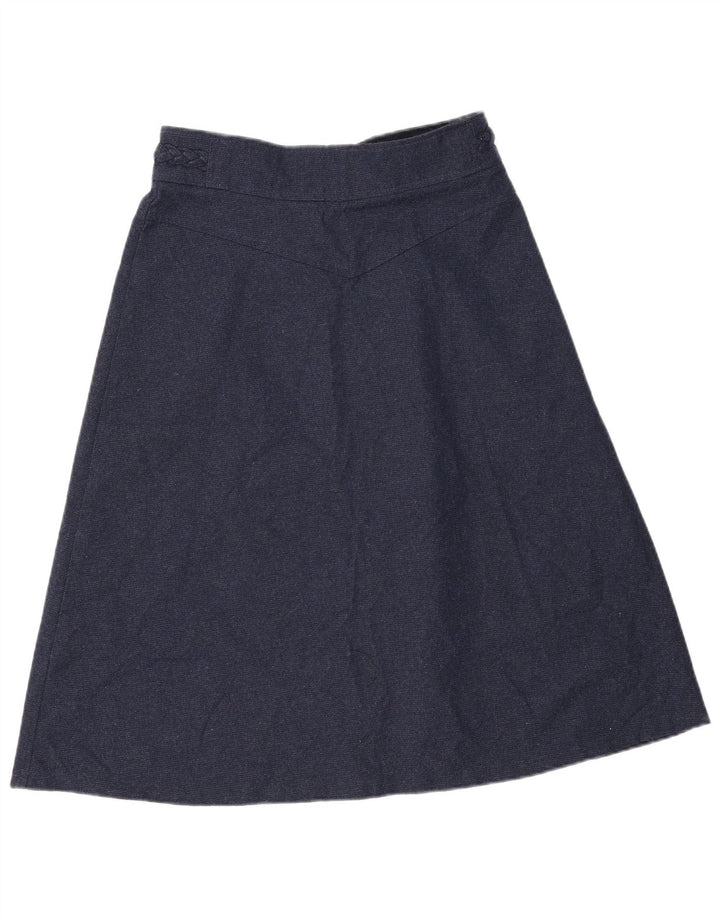 Gonna a trapezio da donna Brugi W30 poliestere blu navy medio