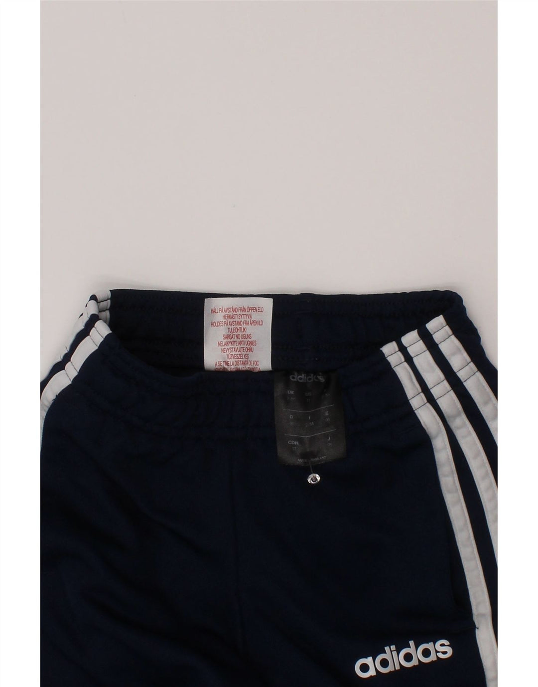 Pantaloni della tuta Adidas Climalite da ragazzo 2-3 anni in poliestere blu navy