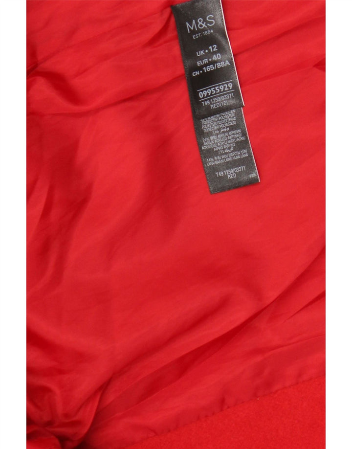 Soprabito da donna Marks & Spencer UK 12 poliestere rosso medio