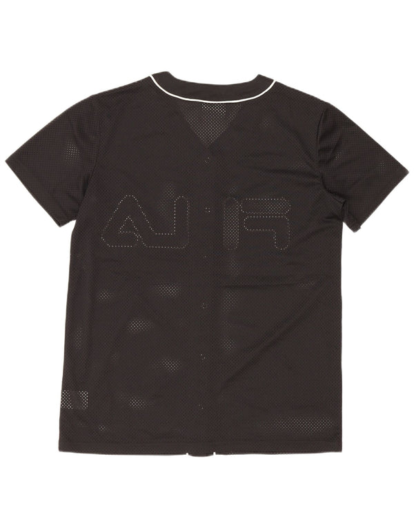 Top in jersey oversize con grafica da donna Fila UK 6 XS poliestere nero
