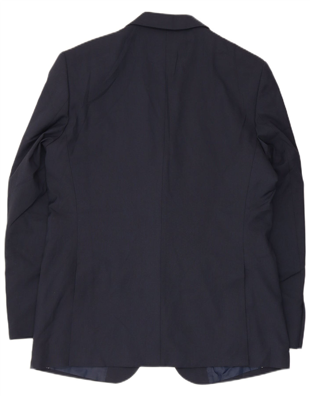 Giacca blazer a 2 bottoni da uomo Marks & Spencer UK 40 grande poliestere blu navy