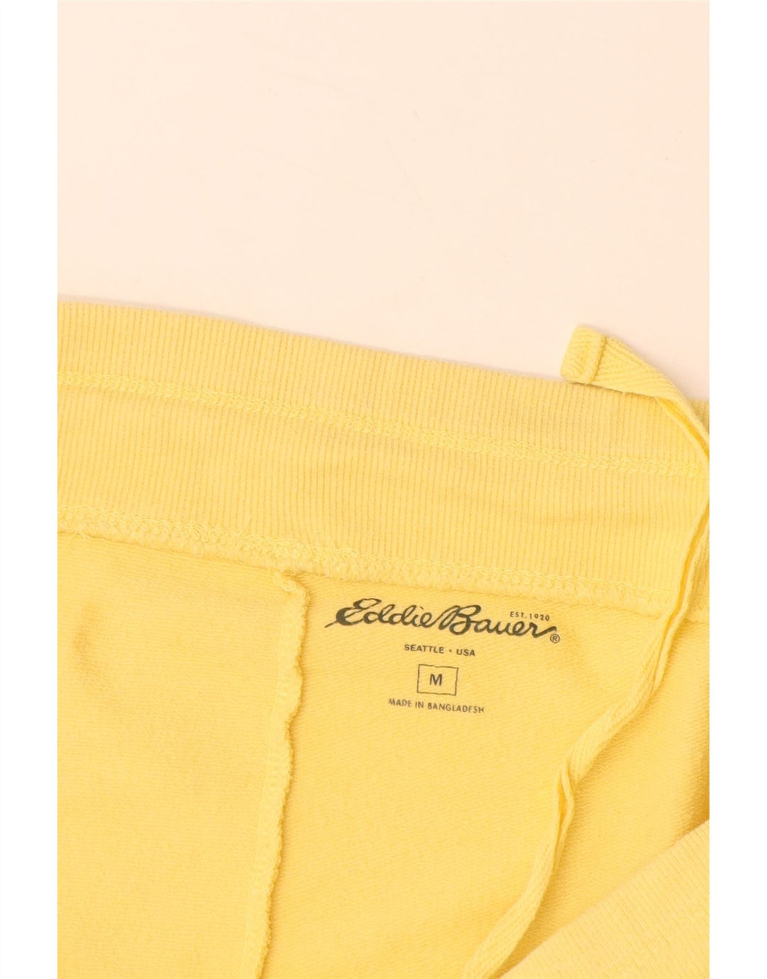 Pantaloncini sportivi da donna EDDIE BAUER UK 14 cotone giallo medio
