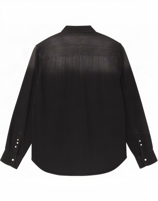 Camicia di jeans Zara da uomo XL nera