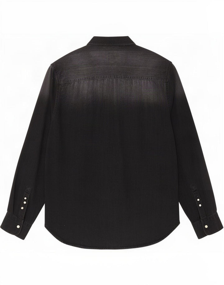 Camicia di jeans Zara da uomo XL nera