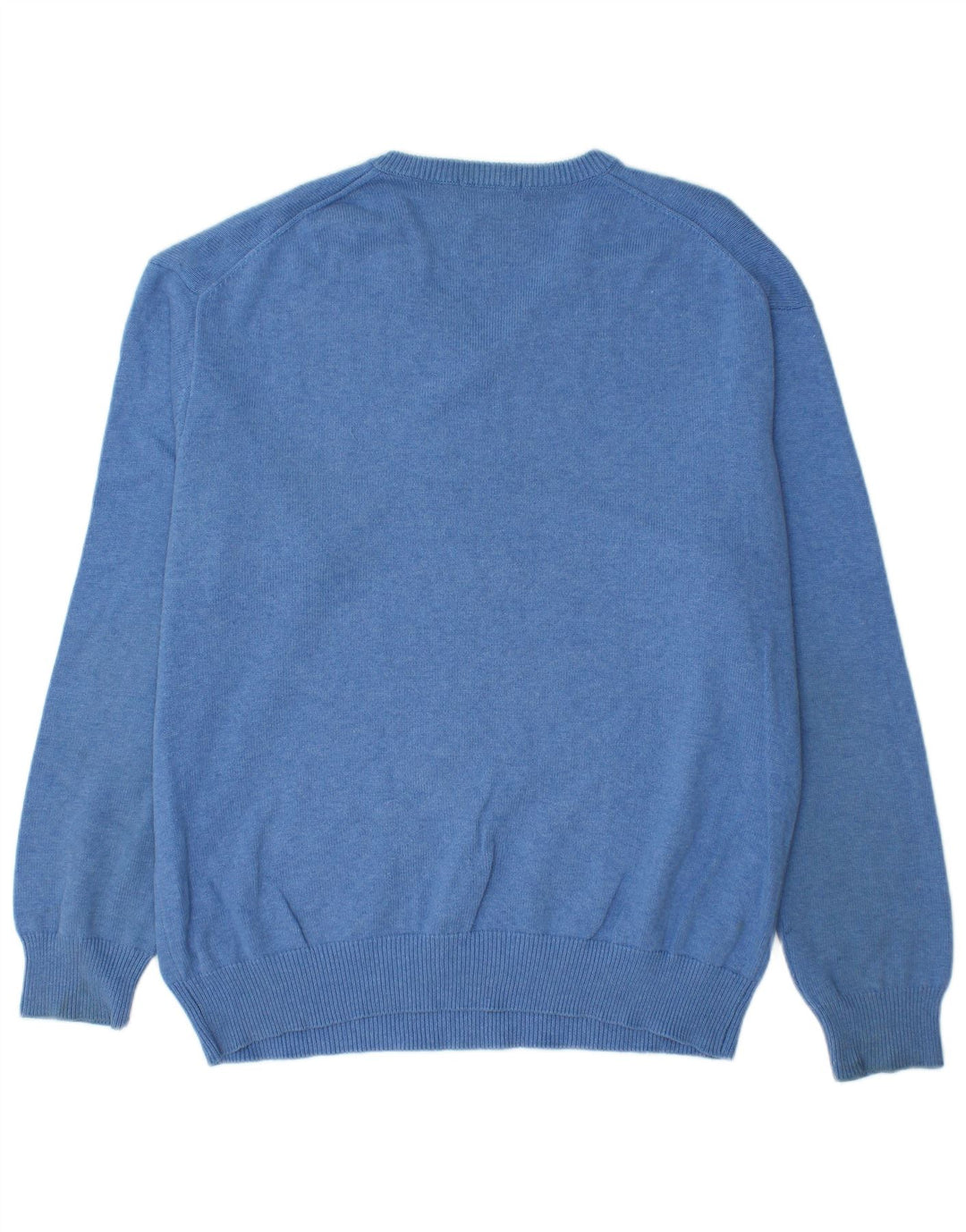 GANT Maglione da uomo con scollo a V XL in cotone blu
