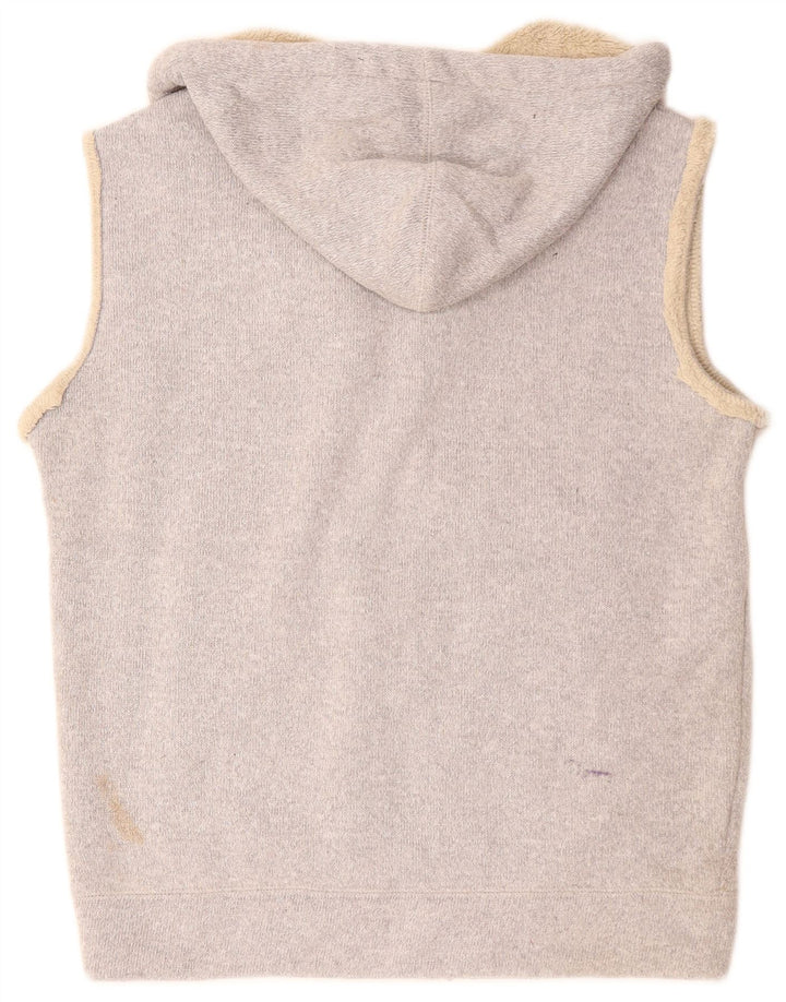 BILLABONG Maglione con cappuccio e zip senza maniche da uomo piccolo poliestere grigio