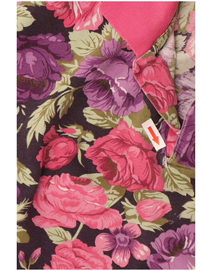 Polo da donna CHAMBERS UK 16 grande viola floreale