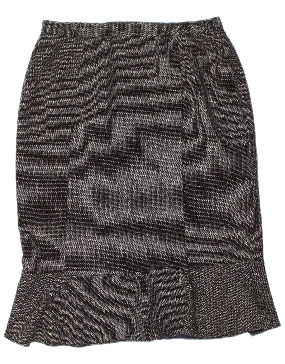 Gonna a tromba da donna Eastex UK 12 media W30 poliestere blu navy