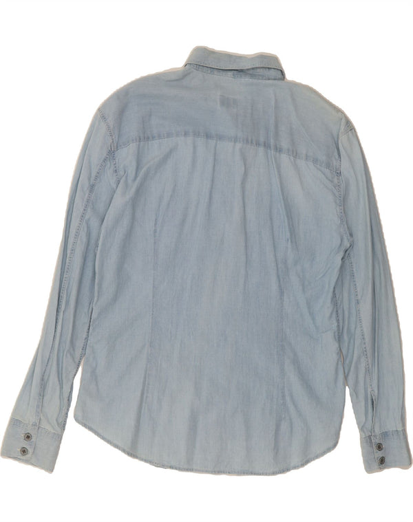 CALVIN KLEIN JEANS Womens Shirt UK 18 XL Blue Cotton