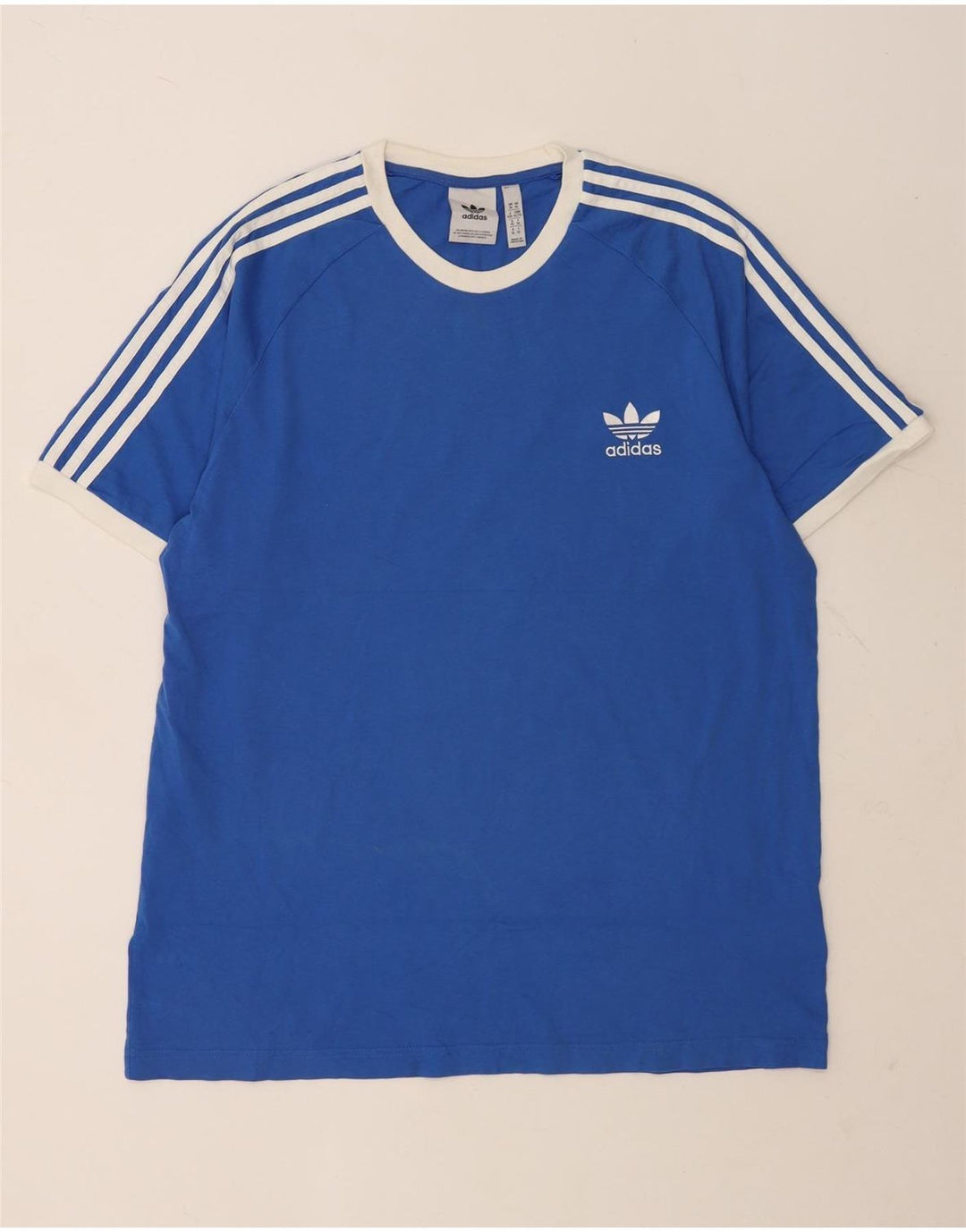 T-shirt da uomo Adidas Top XL in cotone blu