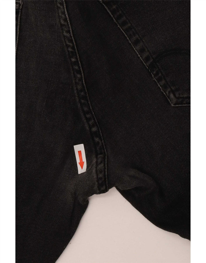 Jack & Jones Uomo GLENN Jeans slim effetto consumato W30 L30 cotone nero