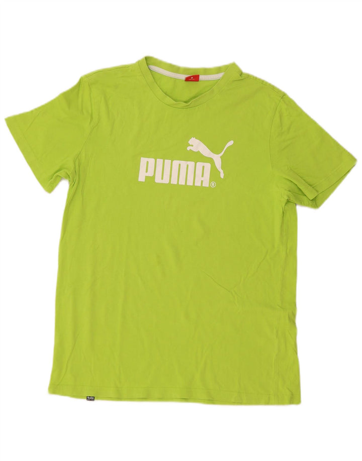 Maglietta grafica PUMA per ragazze 15-16 anni in cotone verde