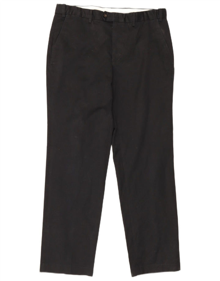 Pantaloni da abito dritti su misura da uomo Marks & Spencer W34 L31 neri