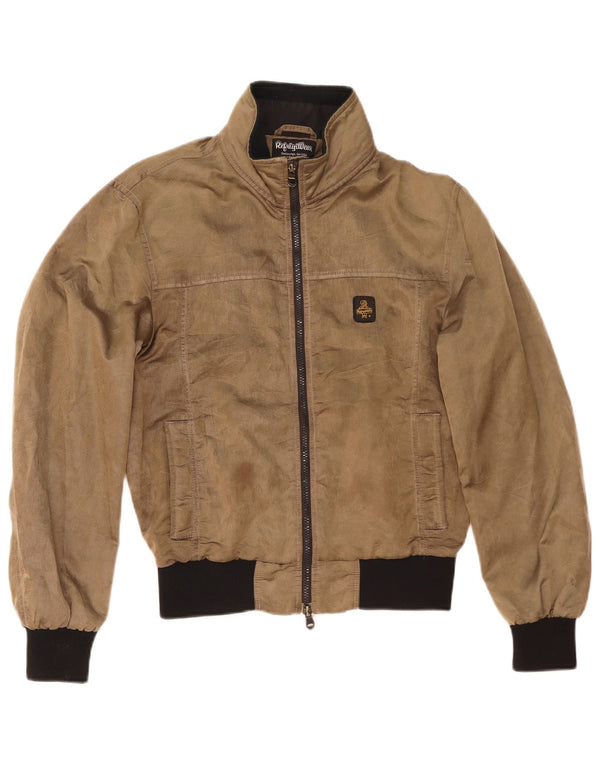 Giacca antipioggia da uomo Refrigiwear UK 38 Medium Khaki Colourblock in poliammide