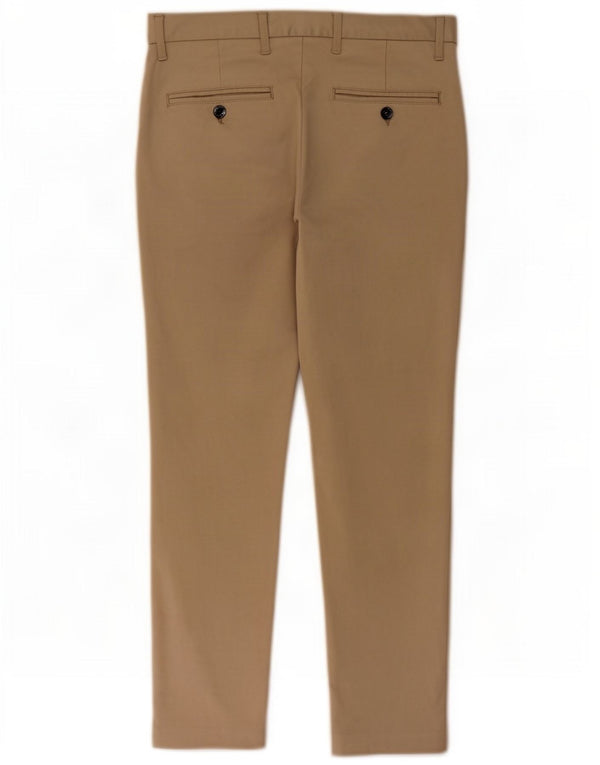 Pantaloni chino slim da uomo Zara EU 38 Small W30 L26 Beige
