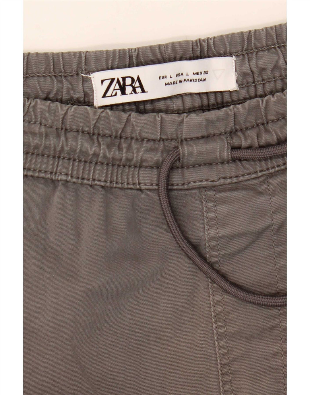 Pantaloni chino da jogging da donna Zara grandi W32 L27 grigi