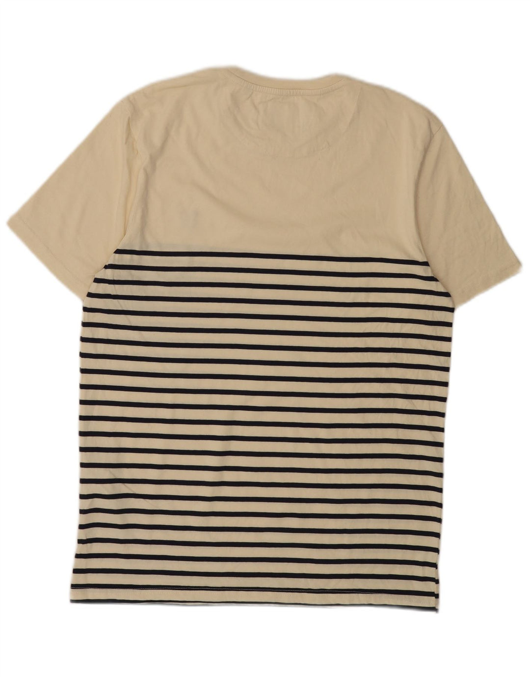 T-shirt da uomo LYLE & SCOTT Top in cotone a righe beige medio