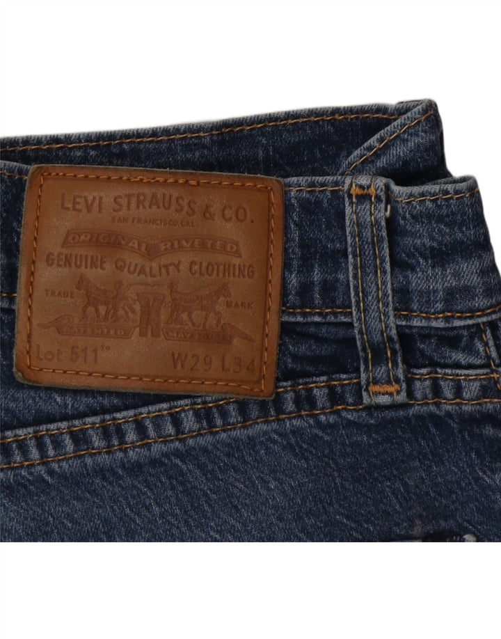 LEVI'S Jeans 511 slim da uomo W29 L34 cotone blu