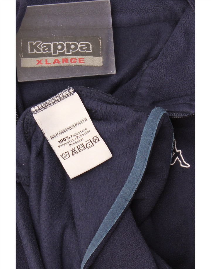 Giacca in pile da uomo KAPPA UK 42 XL Poliestere blu navy