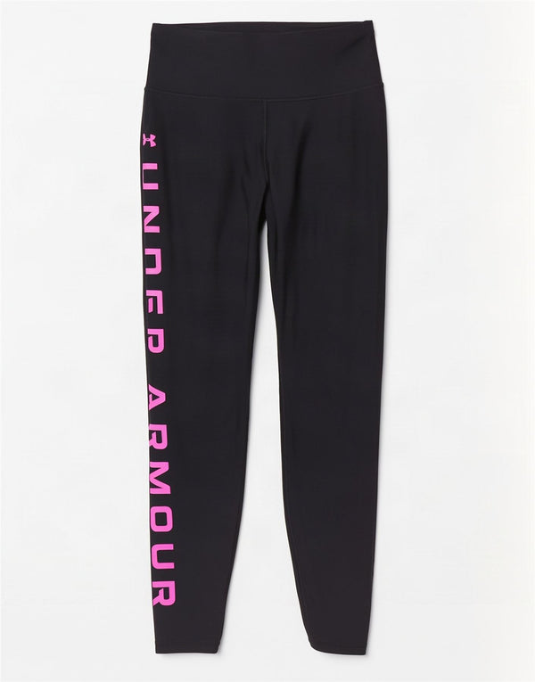 Leggings grafici da donna Under Armour Heat Gear UK 10 piccoli poliestere nero