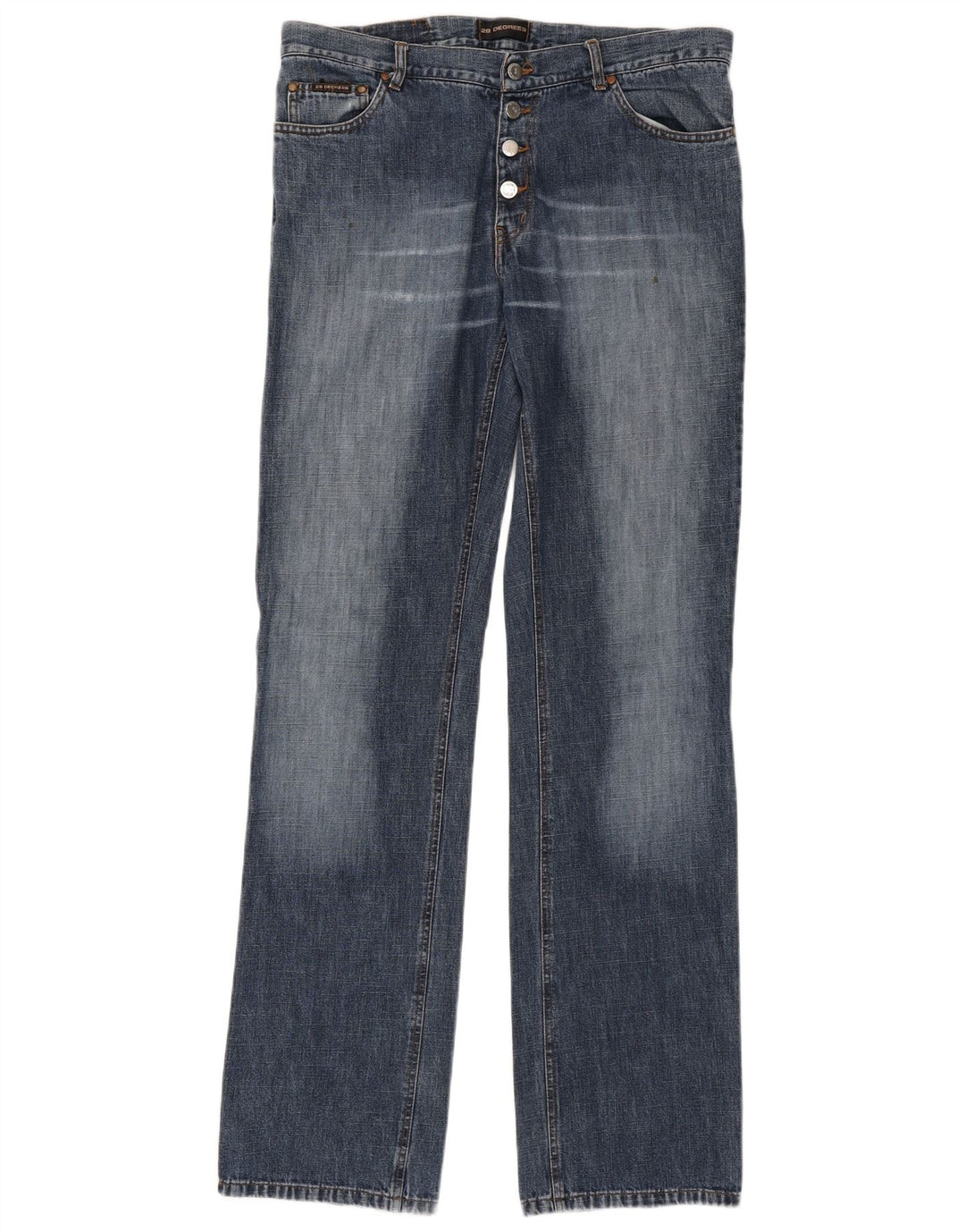 Jeans dritti da uomo VINTAGE W33 L37 cotone blu